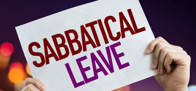 sabbatical leave placard